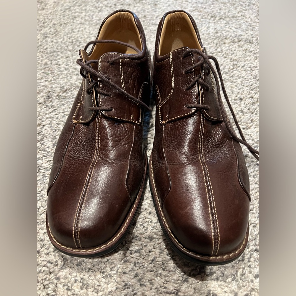 Johnston & Murphy Men's Size 12 Brown Leather Dress Shoes